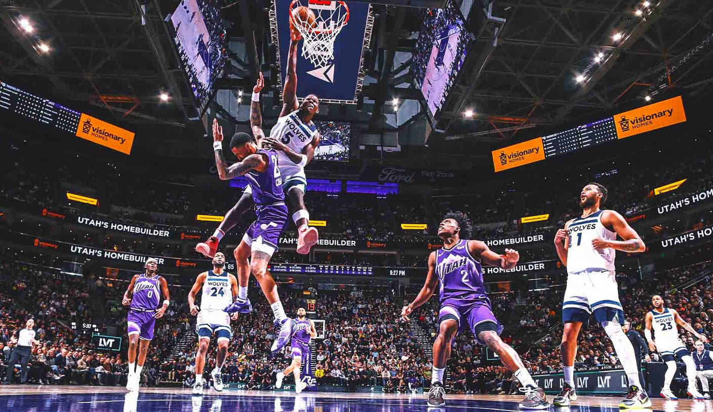 Dunk of the year? T-wolves’ Anthony Edwards goes viral for monster slam vs. Jazz