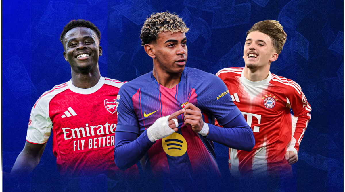 Lamine Yamal, Bukayo Saka & Co. – Which Champions League clubs have the most valuable academy stars?