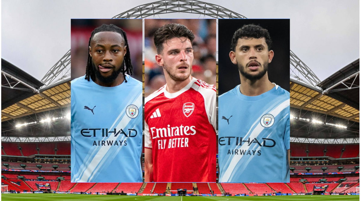 Antoine Semenyo & Declan Rice included in fan-voted Man City & Arsenal combined XI ahead of Wembley clash