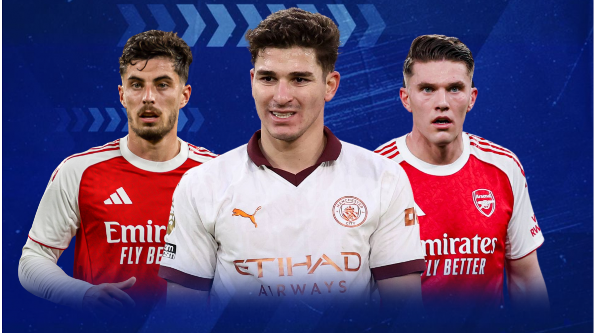 Julián Alvarez Man City numbers vs Arsenal’s Gyokeres and Havertz